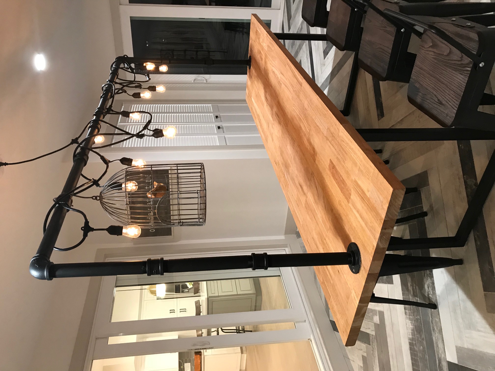 Kitchen island wide shot